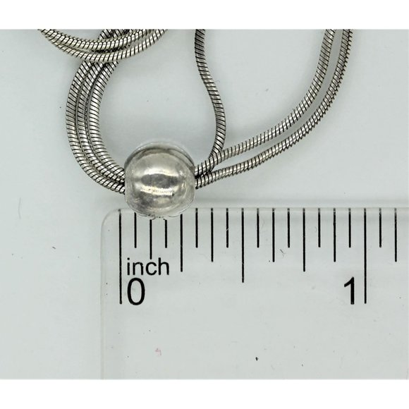 925 STERLING SILPADA Thoreau 3 strand necklace VINTAGE w/patina  16" - Picture 4 of 6